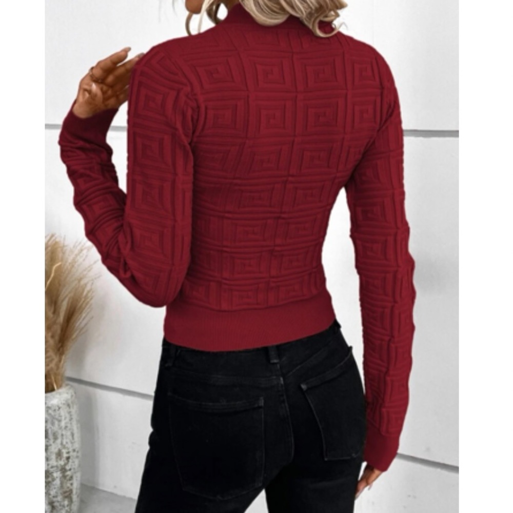 Luxe textured sweater top - Picture 3 of 6